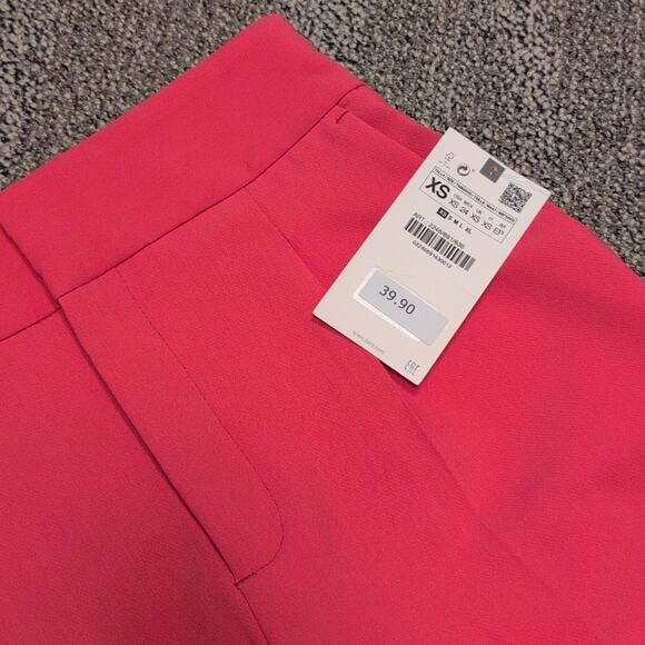 NWT Zara Fuschia Trousers size Xs - Picture 2 of 2